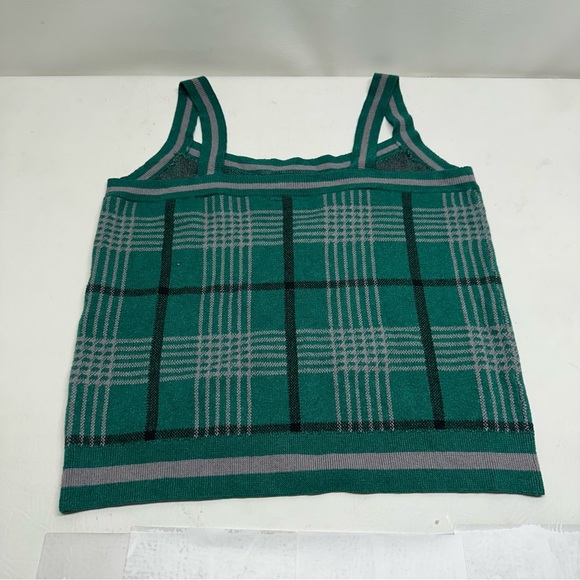 HARRY POTTER Green Plaid Tank Top with Snake Emblem SIZE 2X - Picture 3 of 9